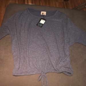 Long sleeve navy blue